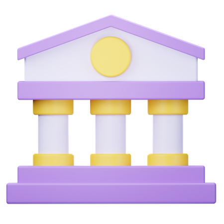 Bank  3D Icon