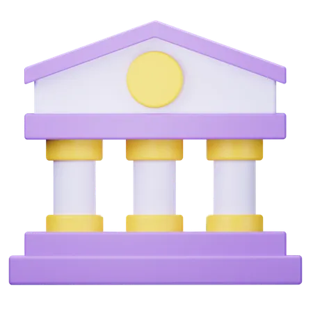 Bank  3D Icon