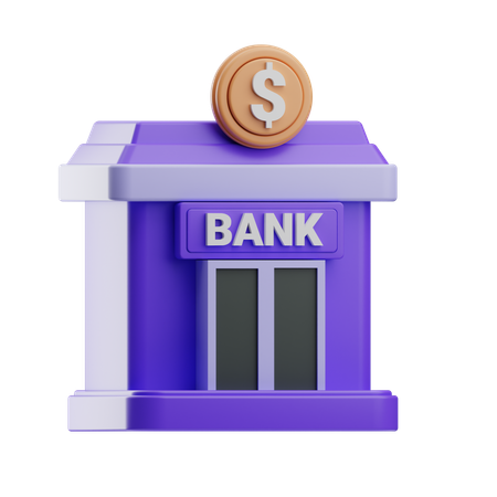 Bank  3D Icon