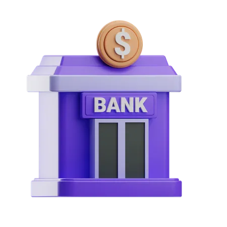 Bank  3D Icon