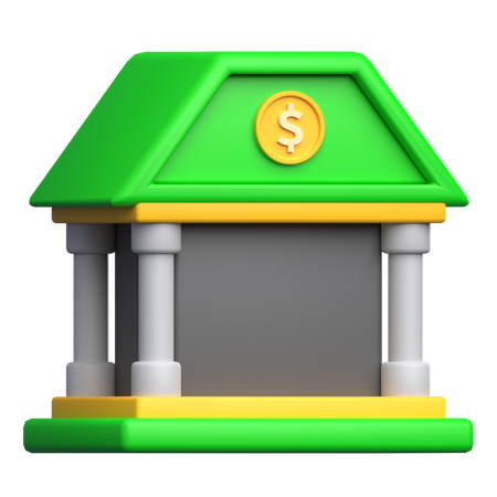 Bank  3D Icon