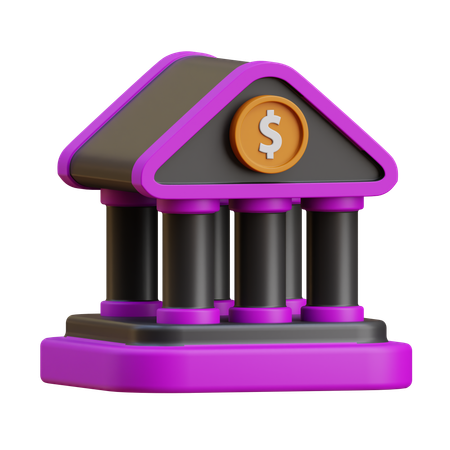Bank  3D Icon