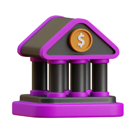 Bank  3D Icon