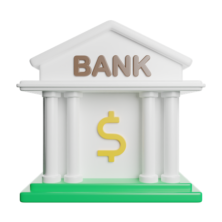 Bank  3D Icon