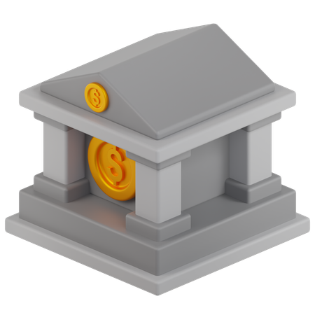 Bank  3D Icon