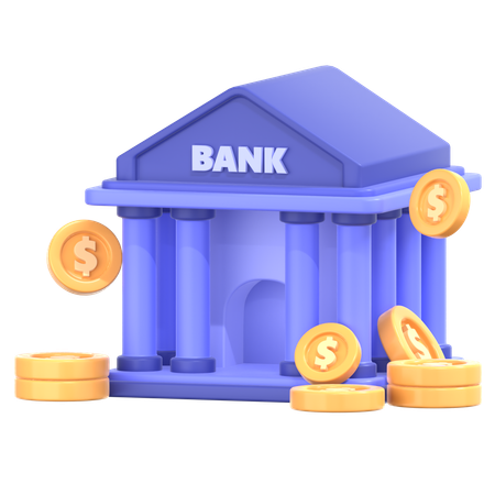 Bank  3D Icon