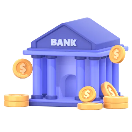 Bank  3D Icon