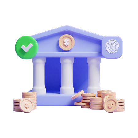 Bank  3D Icon