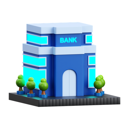 Bank  3D Icon