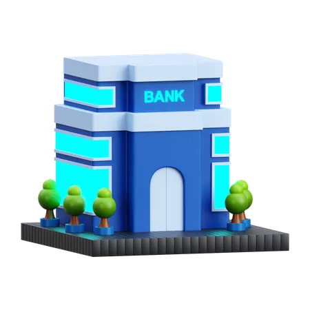Bank  3D Icon