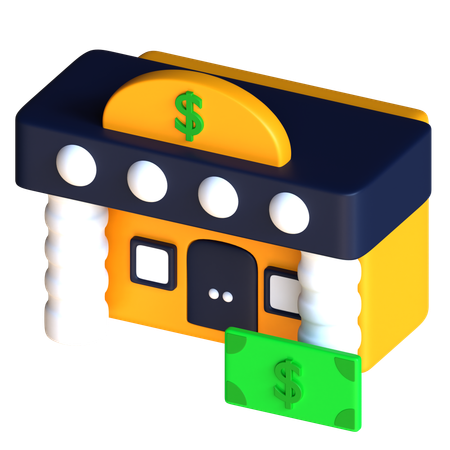 Bank  3D Icon