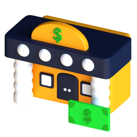 Bank  3D Icon