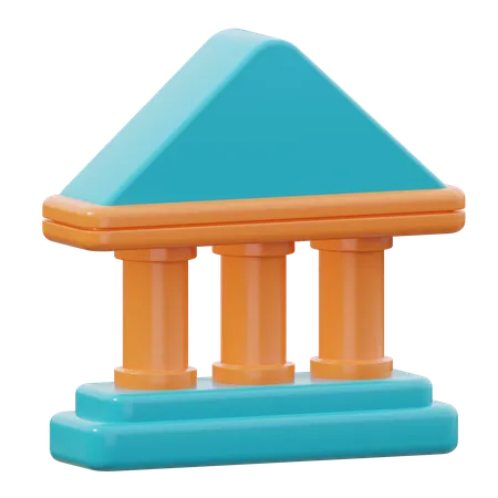 Bank  3D Icon