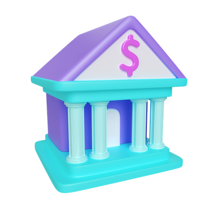 Bank  3D Icon