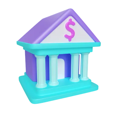 Bank  3D Icon