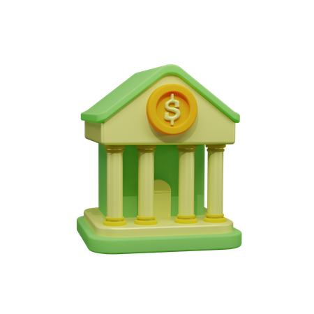 Bank  3D Icon