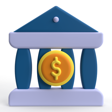 Bank  3D Icon