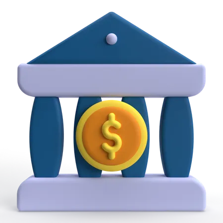 Bank  3D Icon