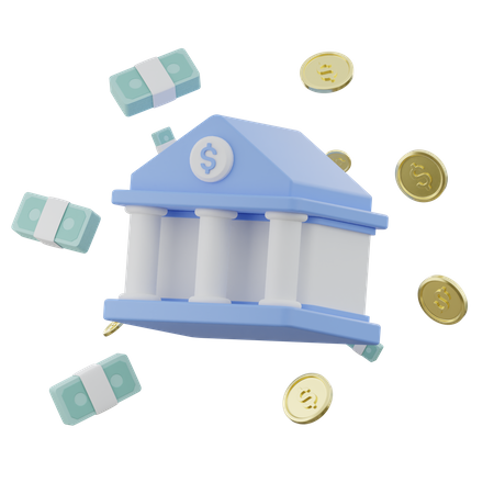 Bank  3D Icon