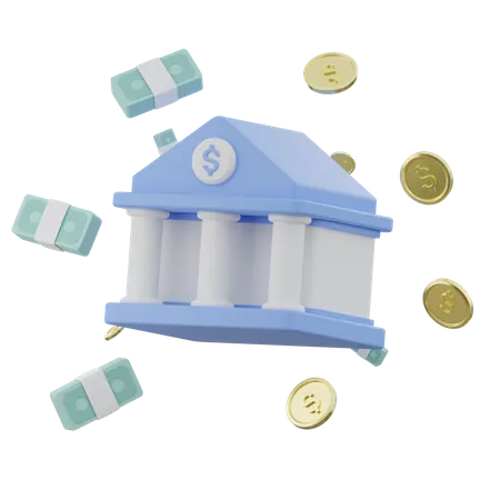 Bank  3D Icon