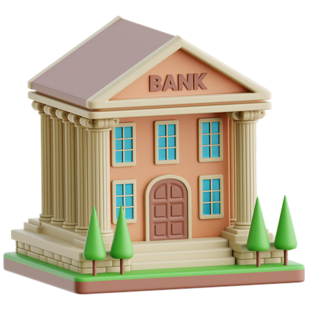 Bank  3D Icon