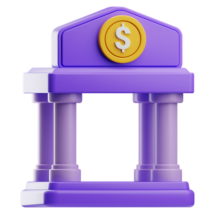 Bank  3D Icon