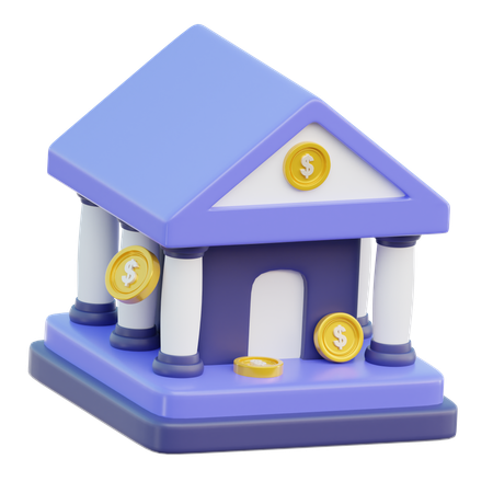 Bank  3D Icon