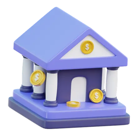 Bank  3D Icon