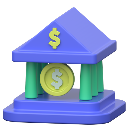 Bank  3D Icon