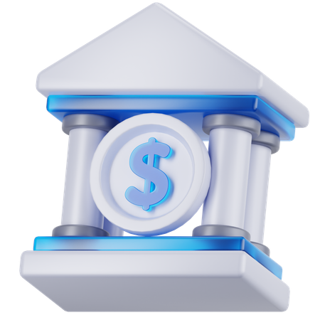 Bank  3D Icon