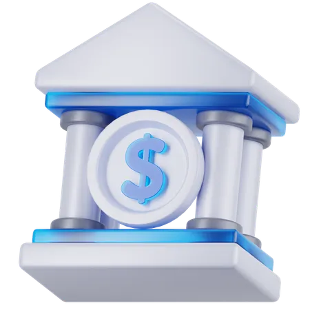 Bank  3D Icon