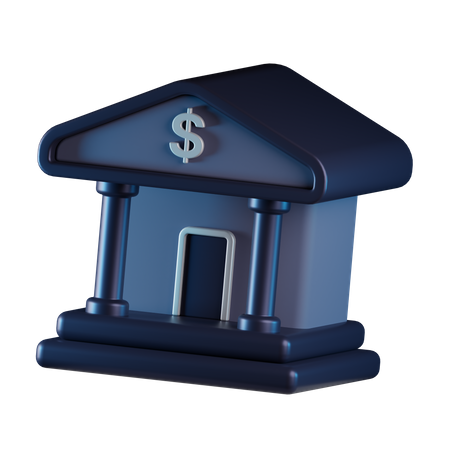 Bank  3D Icon