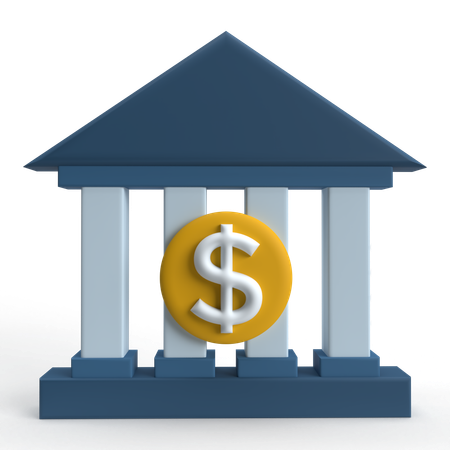 Bank  3D Icon