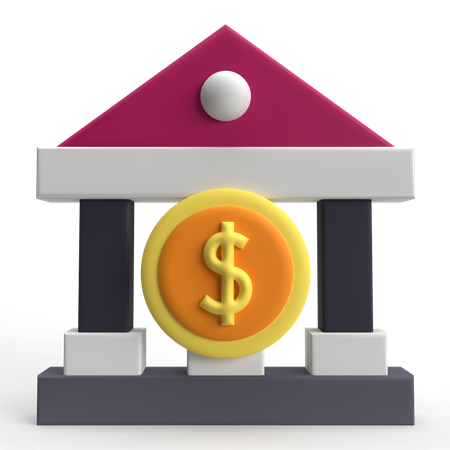 Bank  3D Icon