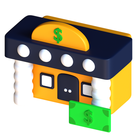 Bank  3D Icon