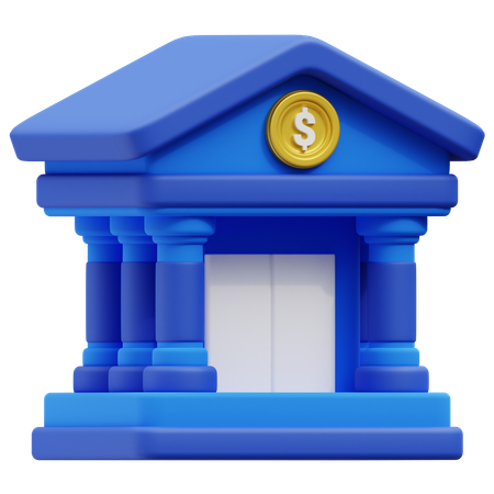 Bank  3D Icon