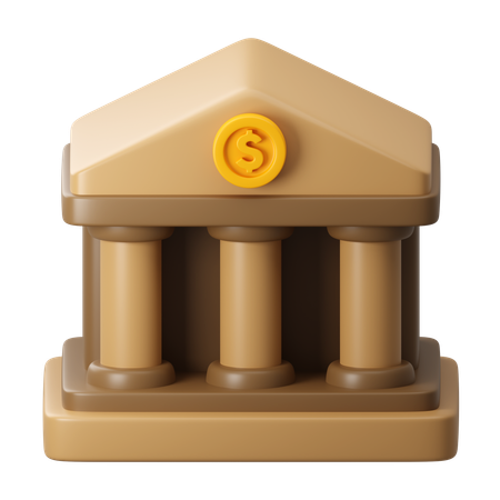 Bank  3D Icon