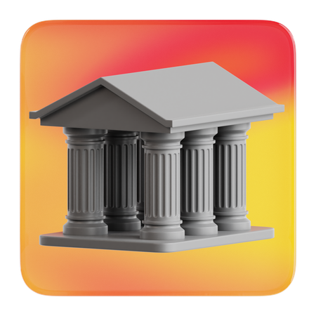 Bank  3D Icon