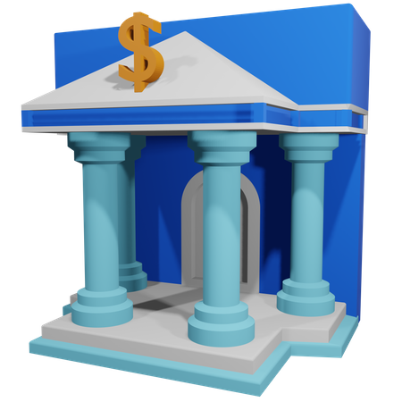 Bank  3D Icon