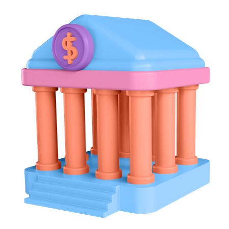 Bank  3D Icon