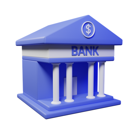 Bank  3D Icon