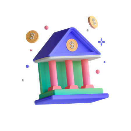 Bank  3D Icon
