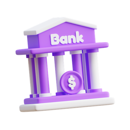 Bank  3D Icon