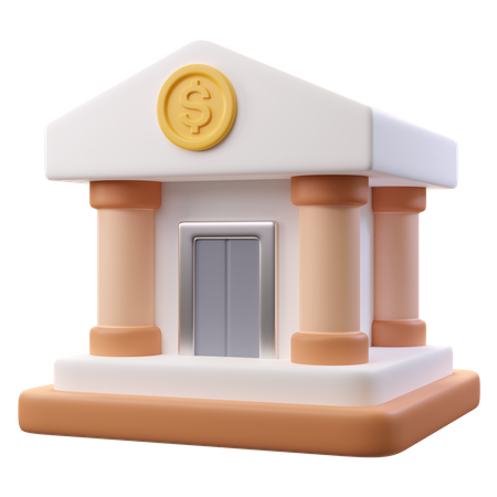 Bank  3D Icon