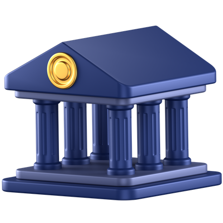 Bank  3D Icon