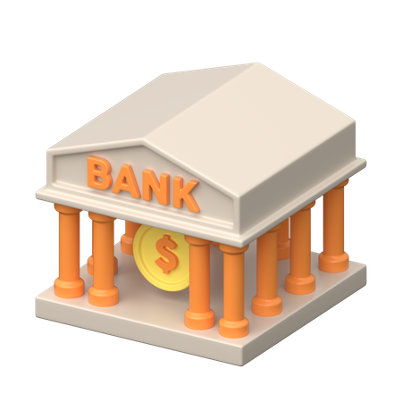 Bank  3D Icon