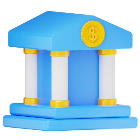 Bank  3D Icon
