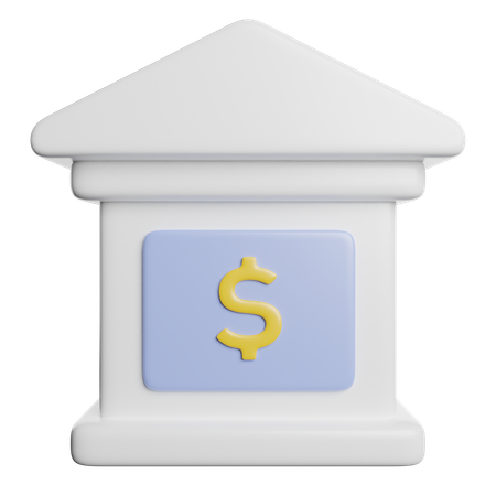 Bank  3D Icon