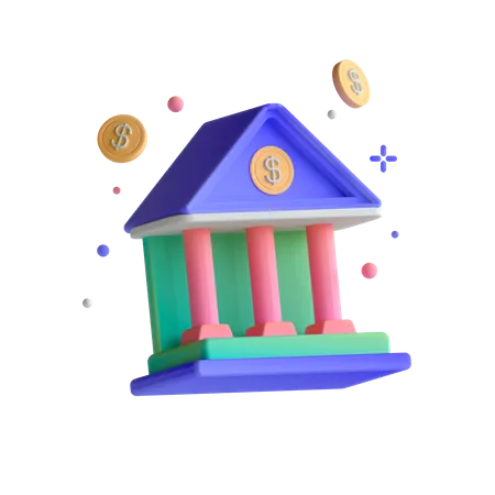 Bank  3D Illustration