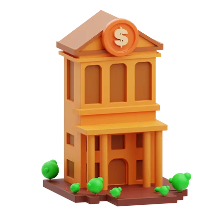 Bank  3D Illustration